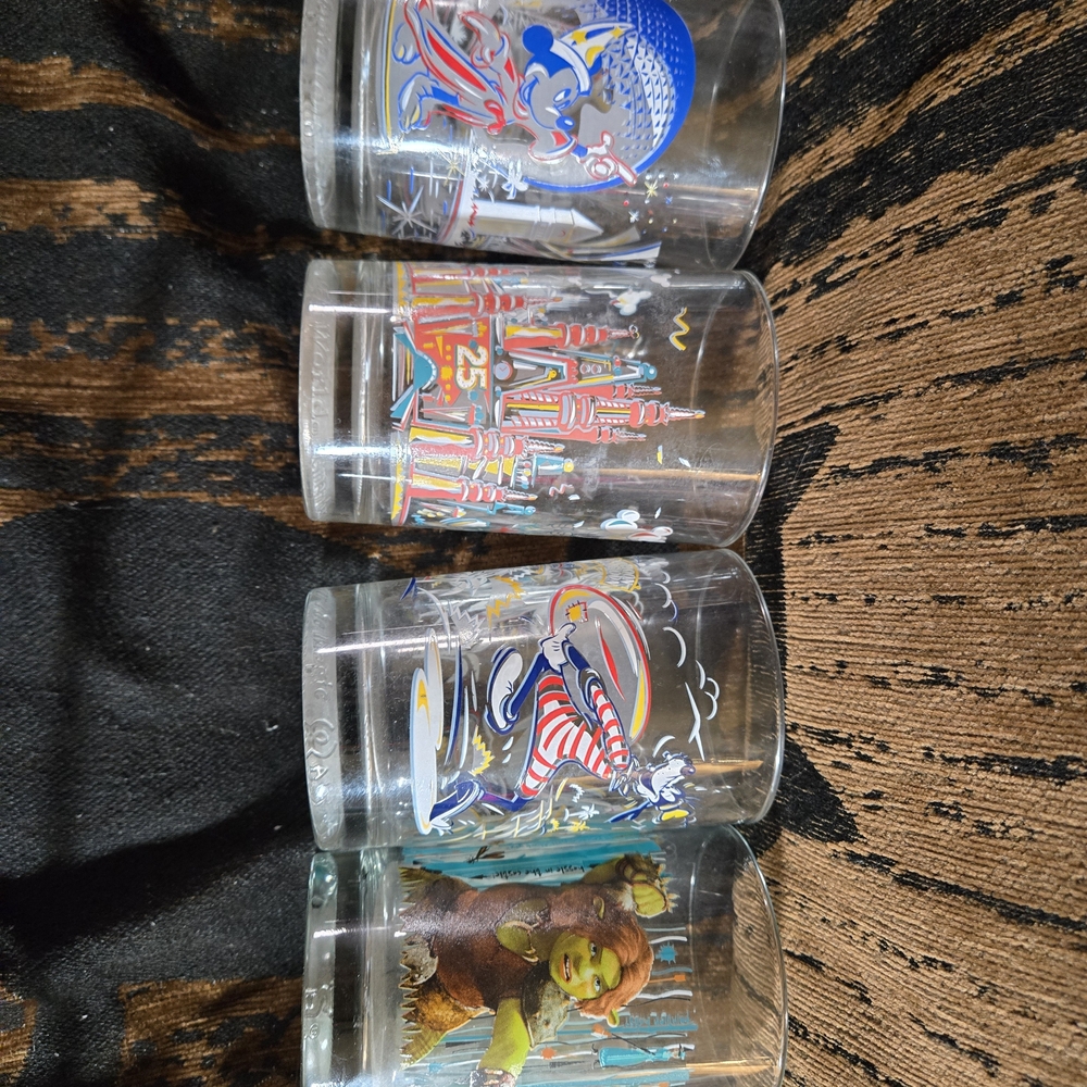 Colorful Collectible McDonalds Glass Set